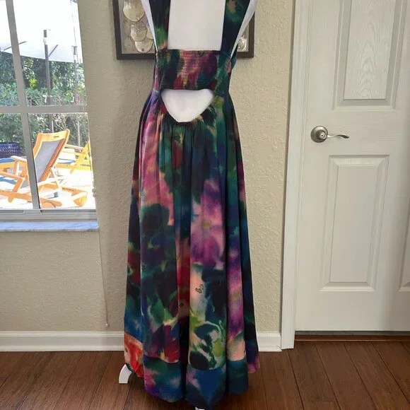 Anthropologie A-Line Watercolor Dress - Picture 6 of 8
